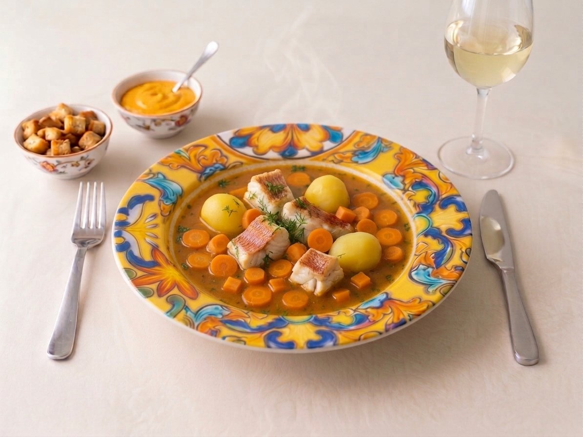 07 bouillabaisse de grondins Bouillabaisse de Grondins rouges